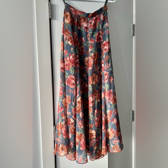 Ashley Lauren Dresses & Skirts - ❌ Sold ❌ Lauren Ashley Flowy Chiffon Long Skirt